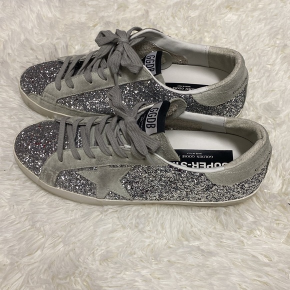 Authentic Silver glitter Golden Goose - Picture 2 of 9